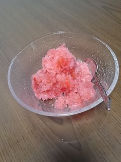 カルピスでいちごソルベ-レシピのメイン写真