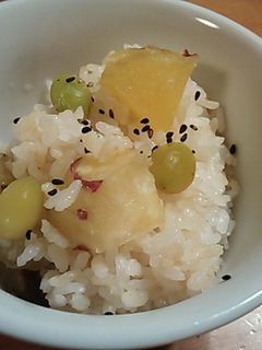 発芽米で秋ごはん-レシピのメイン写真