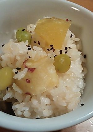発芽米で秋ごはん-レシピのメイン写真