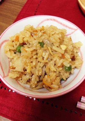 めんつゆで味付け！つやつや炊き込みご飯-レシピのメイン写真