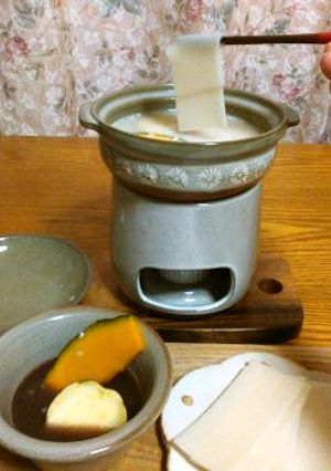 スイーツしゃぶしゃぶ−餅・土鍋編−-レシピのメイン写真