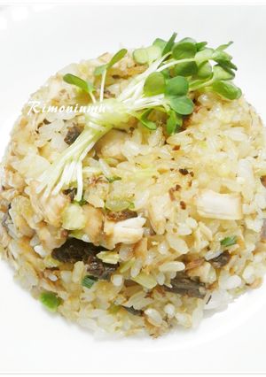 ぶりのわさび醤油漬けチャーハン♪-レシピのメイン写真