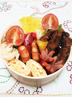 ひれかつ♪ 女子お弁当-レシピのメイン写真