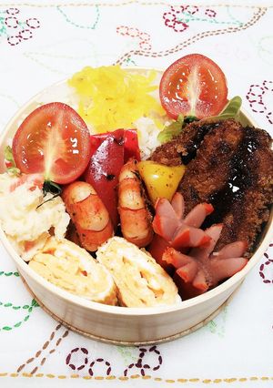 ひれかつ♪ 女子お弁当-レシピのメイン写真