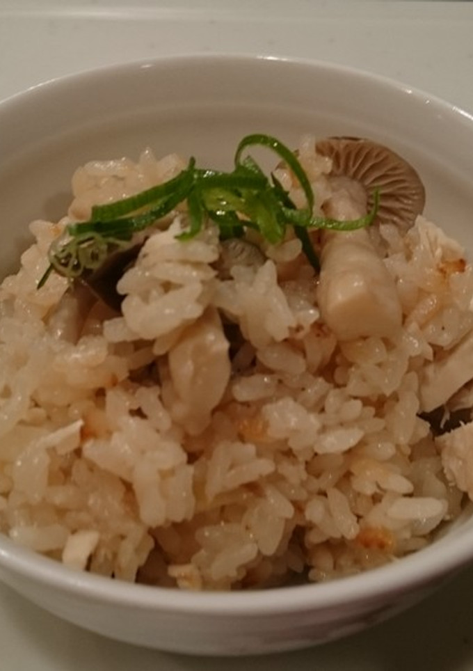 キノコと鶏ささみまるごと炊き込みご飯-レシピのメイン写真