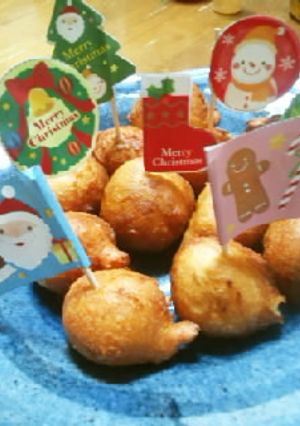 クリスマスにも簡単懐かしい米粉ドーナツ-レシピのメイン写真
