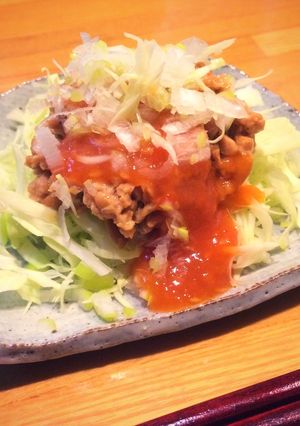 夜食に！納豆キャベツのタイスキソース和え-レシピのメイン写真