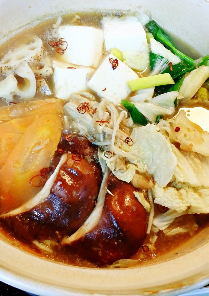 中華風♪とろとろ蓮根の野菜鍋-レシピのメイン写真
