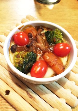 カレーの残りでココットカマン-レシピのメイン写真