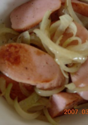 ギョッ！魚肉ソーセージ炒め-レシピのメイン写真