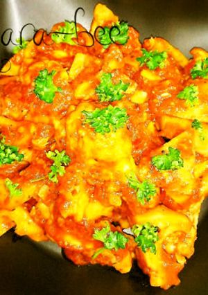 手羽元とレンコンのガーリックトマト煮-レシピのメイン写真