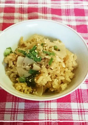 れんこんの炊き込みごはん 発芽米入り-レシピのメイン写真