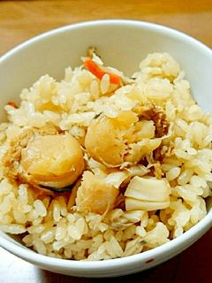 簡単!ほたての炊き込みご飯-レシピのメイン写真