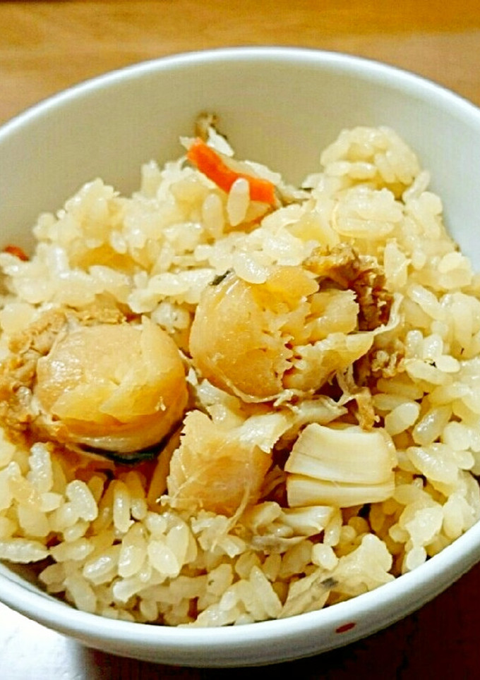 簡単！ほたての炊き込みご飯-レシピのメイン写真