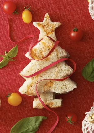 HBでトマトマーブルパン・クリスマスデコ-レシピのメイン写真