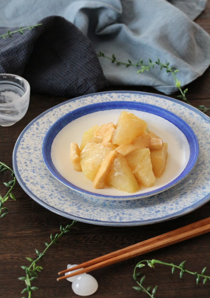 冬瓜と油揚げの白みそ煮-レシピのメイン写真
