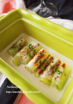 焼き長ねぎのクリーム煮-レシピのメイン写真