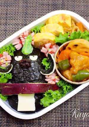 妖怪ウォッチ たらいまわし キャラ弁-レシピのメイン写真