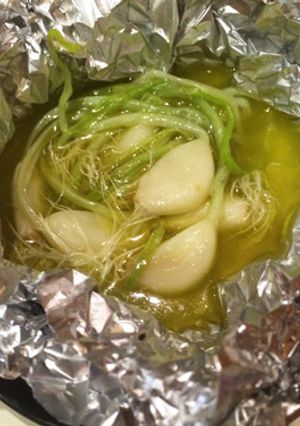 発芽にんにくのアヒージョ-レシピのメイン写真