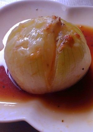どーんと丸ごと玉ねぎ゜-レシピのメイン写真