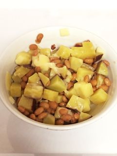 薩摩芋×納豆-レシピのメイン写真