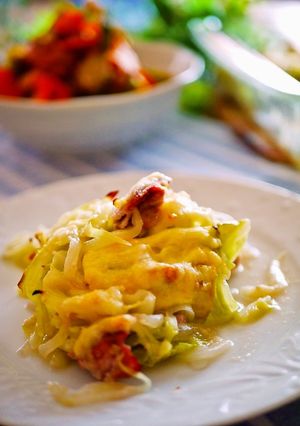 節約☆キャベツと豚肉のチーズグラタン-レシピのメイン写真