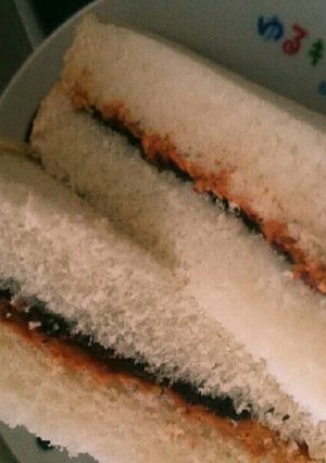 ピーナッツバター&チョコシロップサンド-レシピのメイン写真