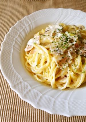 きのことベーコンのワンポットパスタ-レシピのメイン写真