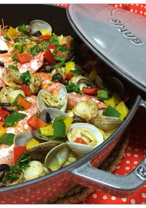 ワインと合う料理☆パエリア☆STAUB-レシピのメイン写真