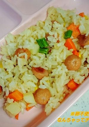 卵なし☆なんちゃってチャーハン《幼児食》-レシピのメイン写真