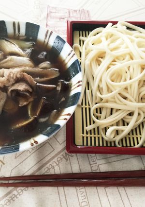 なすと豚肉のあったかつけうどん-レシピのメイン写真