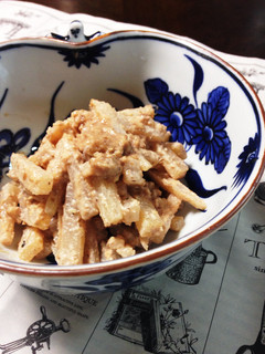 ヤーコンのクルミ味噌和え-レシピのメイン写真