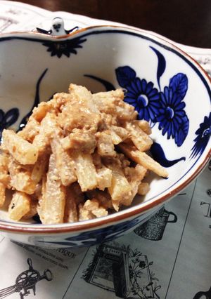 ヤーコンのクルミ味噌和え-レシピのメイン写真