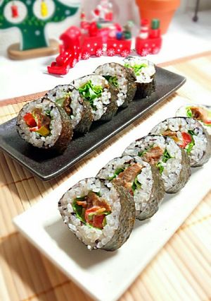 大豆肉でヘルシービューティー海苔巻き✩-レシピのメイン写真