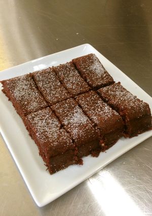 レンジで簡単　米粉ココアケーキ-レシピのメイン写真