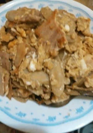 簡単♬ゴボウと豚肉の柳川風♬-レシピのメイン写真