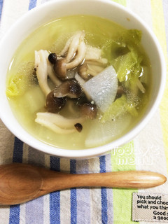最後まで暖かい♡鶏皮出汁の野菜スープ♡-レシピのメイン写真