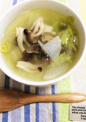 最後まで暖かい♡鶏皮出汁の野菜スープ♡-レシピのメイン写真
