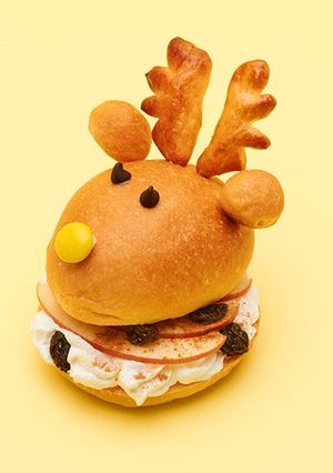 HBでトナカイのちぎりパン・サンドイッチ-レシピのメイン写真
