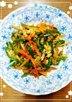 大豆のお肉で♡なんちゃって青椒肉絲♪-レシピのメイン写真