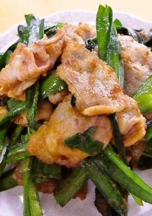 簡単☆カレー豚ニラ炒め-レシピのメイン写真