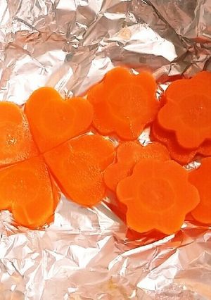 炊飯器で人参の型抜き✿お弁当に便利✿-レシピのメイン写真