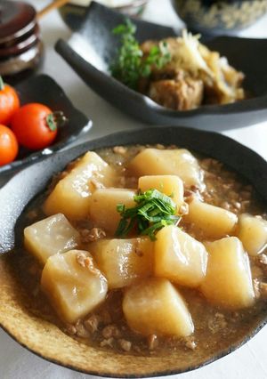 大豆のお肉で、ヘルシー大根のそぼろあん-レシピのメイン写真