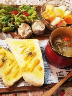 カフェ風♪パンのワンプレート♡-レシピのメイン写真