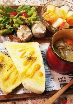 カフェ風♪パンのワンプレート♡-レシピのメイン写真