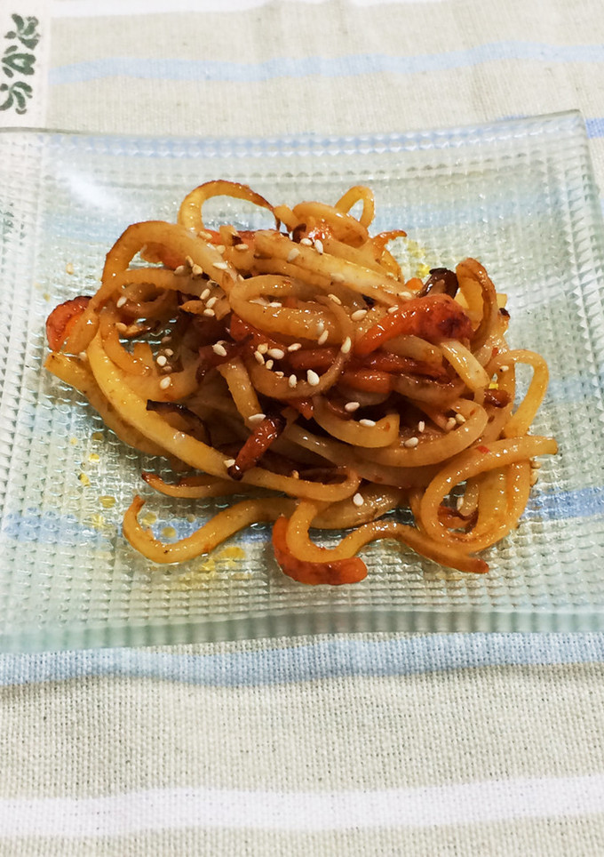 捨てない♪大根と人参の皮で豆板醤炒め-レシピのメイン写真