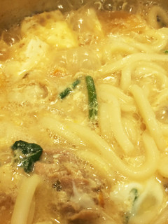 腹ペコ男子パクパク!ごま味噌煮込みうどん-レシピのメイン写真