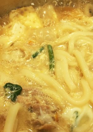 腹ペコ男子パクパク！ごま味噌煮込みうどん-レシピのメイン写真