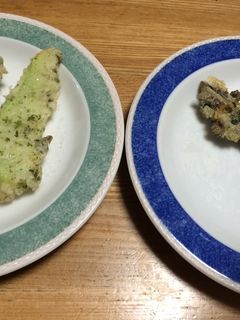はやとうりの天ぷら 煮干の天ぷら-レシピのメイン写真