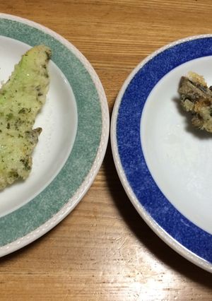 はやとうりの天ぷら 煮干の天ぷら-レシピのメイン写真